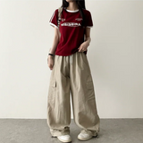 Roa Baslock Nylon Cargo Wide Pants