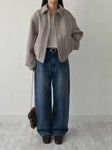 [Quilted lining/unisex] News Overfit Blouson Jacket