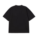 25FW ダブルレイヤーロゴワイド半袖Tシャツ ブラック