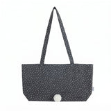 Star Bunny Tail Tote Bag _ Black