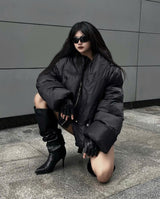 DK FUNNEL-NECK PUFFER JACKET