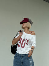 Wide triple track pants