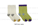 (SET) PUNCHING COLOR BLOCK SOCKS