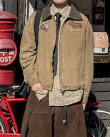 Woven Patch Pigment Work Jacket