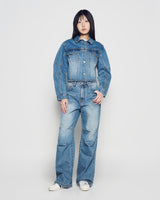 26SS WOMAN デニムパラシュートパンツ