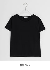 サランカラーレイヤードベーシックラウンド半袖Tシャツ