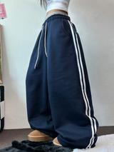 TRACK WIDE TAPING BALLOON LONG PANTS 💙🖤🤍3COLOR