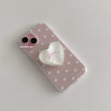 [translucent jelly] ribbon pattern case