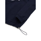 HUKE Logo Navy Half zip-up MTM