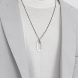Men's pendant necklace stainless steel_CLEF OCTA B NEC
