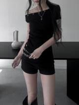 eyelet le mans short sleeves