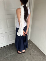 Soft Whipping Scarf - White