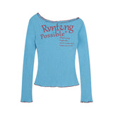 Rynteng レタリングステッチTシャツ 232561174
