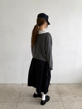 lace frill blous