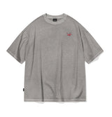 キャットステッチピグメント半袖Tシャツ