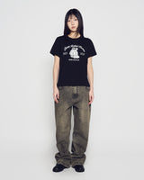 26SS WOMAN BROWN LINE FRIENDS SHORT SLEEVE T-SHIRT