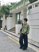 ター ストライプ バルーン デニム パンツ 2C