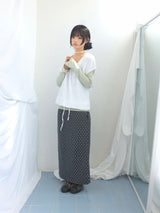 embossed shirring strap t