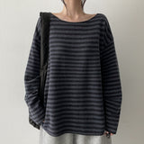 ディオンブークレソフトダンガラニット長袖Tシャツ