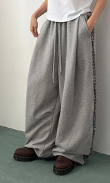 CHECK BLOCK SWEATPANTS