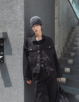 Camper Rivet Crop Cotton Jacket
