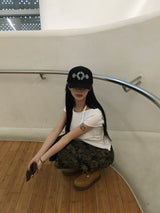 フィックスリベットホルターネックTシャツ (2c)