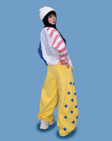 ポッピングスター ストリングワイドパンツ(2color)