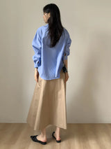 Close A-line Flare Long Skirt