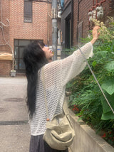 Rando Two-Way Net Loose Fit Summer Cardigan
