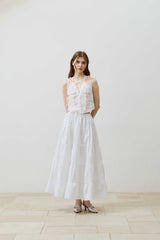 LOVEY LONG SKIRT / WHITE