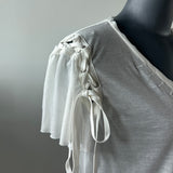 SEETHROUGH SLIM LINE TSHIRT WHITE