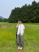 リボルバーナイロン半袖シャツ – M, L (3 Colors)