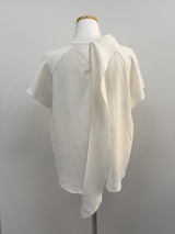 Ab Tie Short Sleeve Blouse