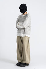Zen Layered Damage Crop Sweatshirt