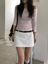 Ivy オフショルダーTシャツ (3 colors)