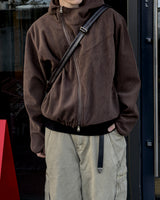 Bio unbalanced corduroy warmer jacket