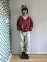 Bach Stripe V Sweatshirt (3color)