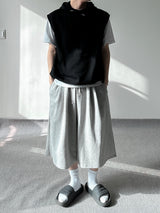 SIO two tuck bermuda sweat pants