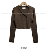 Hari unbalanced crop knit