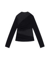 Layered Knit Top _ BLACK