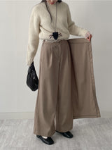 Wrap Banding Wide Slacks