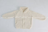 [Handmade] Wool knit zip-up jacket