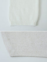 Pastel Linen Motif Round Knit Cardigan (10color)