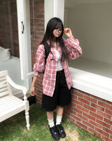 Leaden Stud Cotton Bermuda Shorts
