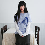 HEESU pfp Layered LS-T [Blue]