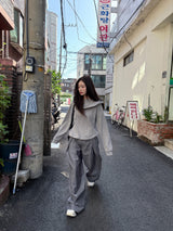  ANGLE LINE WIDE SLACKS
