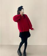 Sewing Dotom Balloon Fit Round Knit