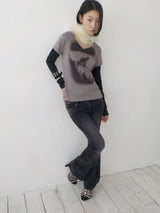 ヘアレイヤードTシャツ
