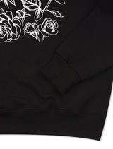 UNISEX Rose Embossedブラウス レギュラーフィット スウェットシャツ ブラック (FCF1TS328M)