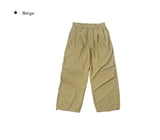 Adim Rivet Pintuck Nylon Wide Pants